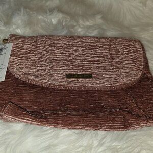 Vince Camuto travel make up bag rose gold new with tag